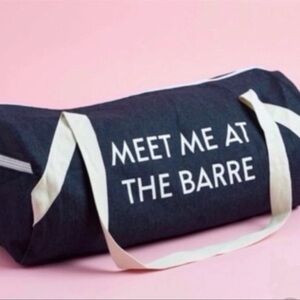 Private Party "Meet Me At The Barre" Denim Gym Bag
